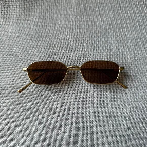Gold frame sunglasses casual WMNS2 - Picture 2 of 4